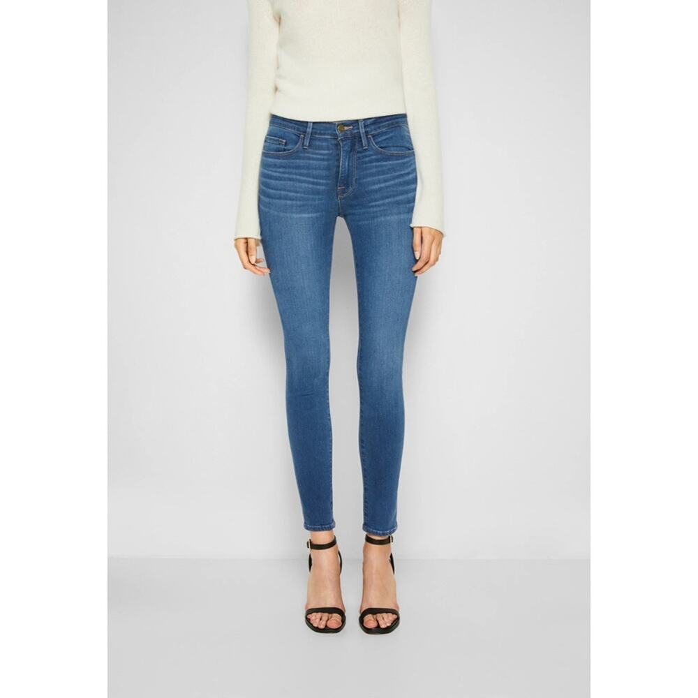 FRAME Denim le Skinny de Jeanne Skinny Jeans - Size 29 Classic Medium Wash